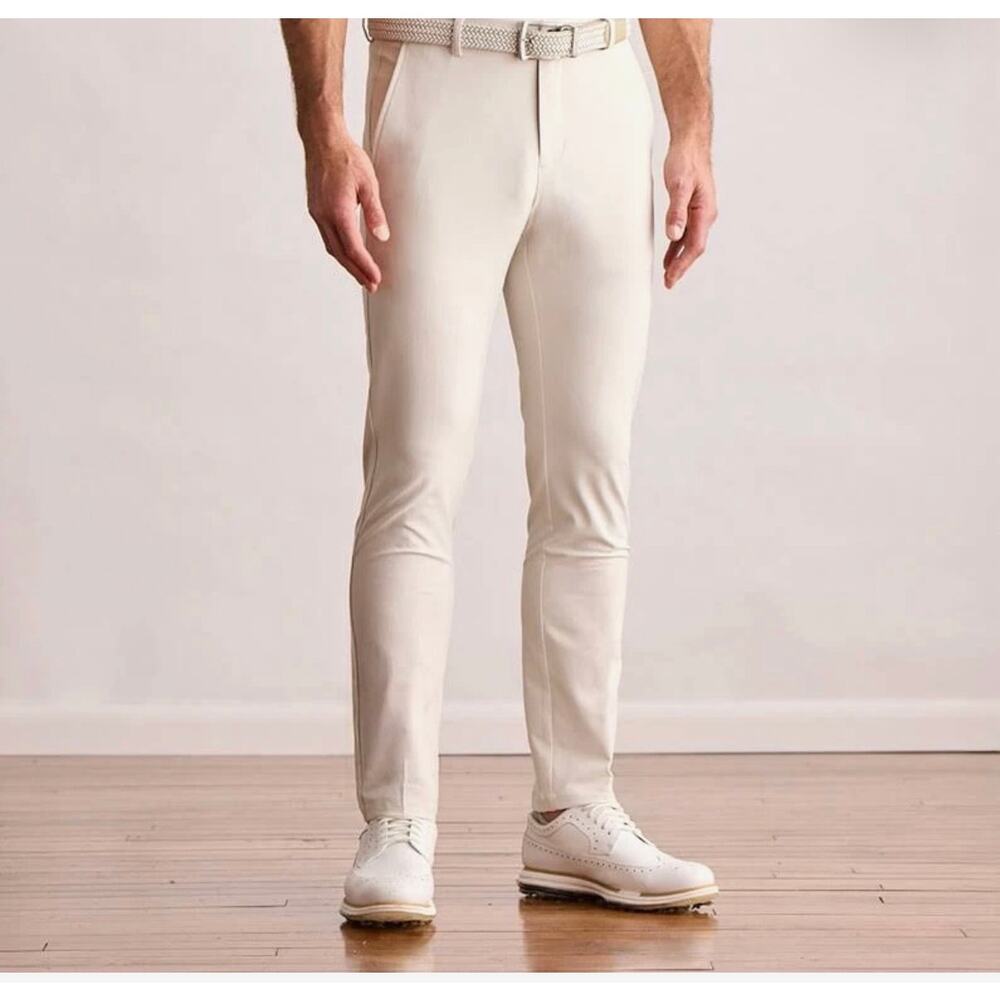 Dunning Modern Player Fit Golf Pants Stone 32x32 Performance Stretch